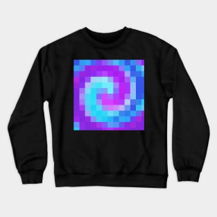 Mosaic of Crystal Lines Of Purples and Blue Crewneck Sweatshirt